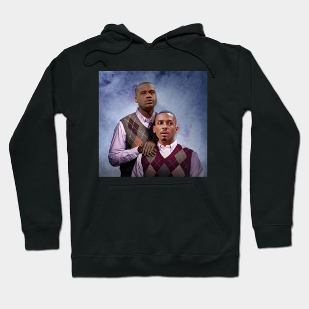 Shaq And Penny - Step Brothers Hoodie by Buff Geeks Art